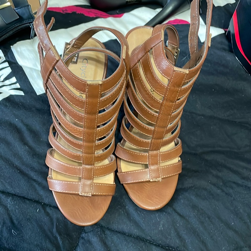 Brown heels